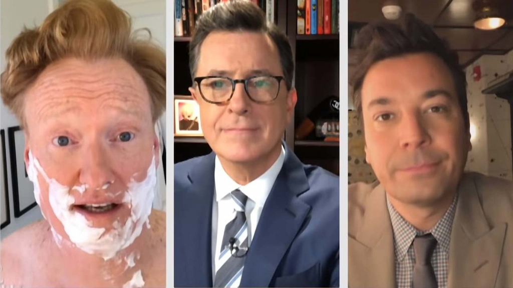 Conan O'Brien, Stephen Colbert and Jimmy Fallon