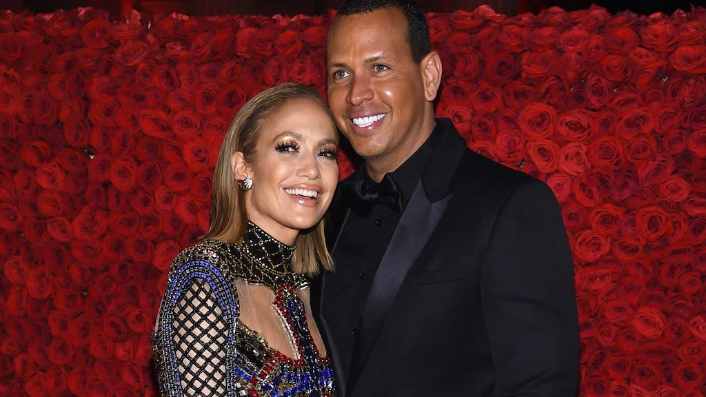 Alex Rodriguez and Jennifer Lopez at the 2018 Met Gala in New York City