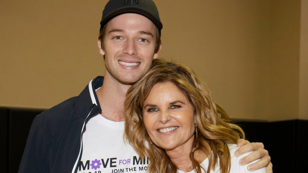 Patrick Schwarzenegger and Maria Shriver at move for minds 2019