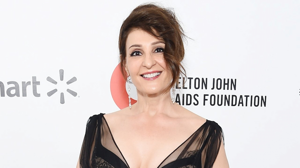 Nia Vardalos attends the 28th Annual Elton John AIDS Foundation Academy Awards Viewing Party