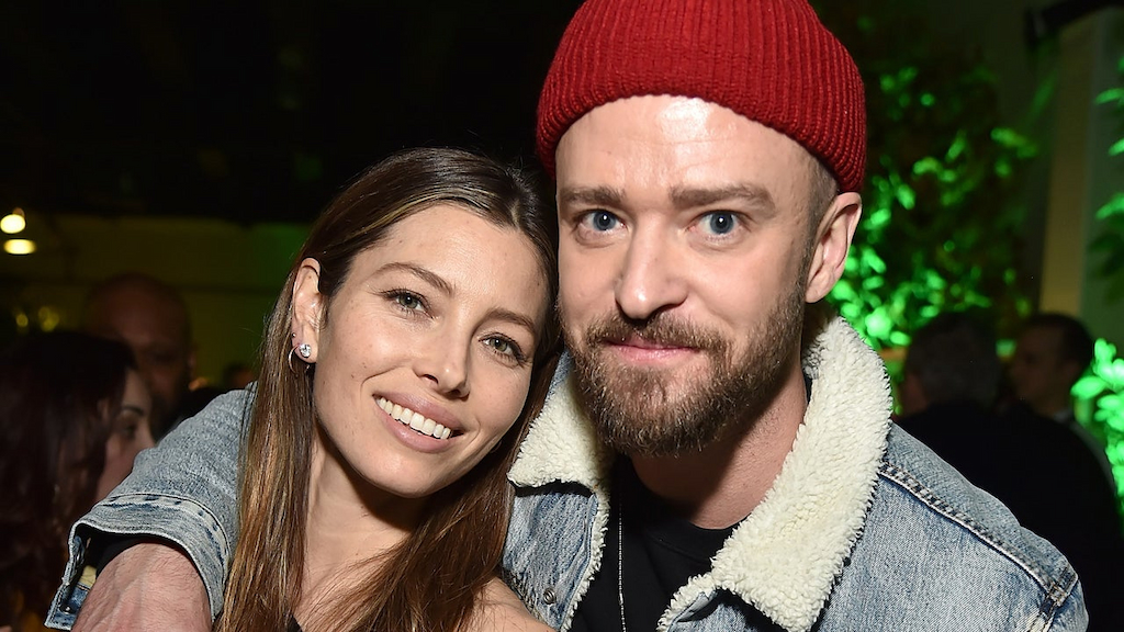 jessica biel and justin timberlake at a Man of the Woods listening session in New York City 2018