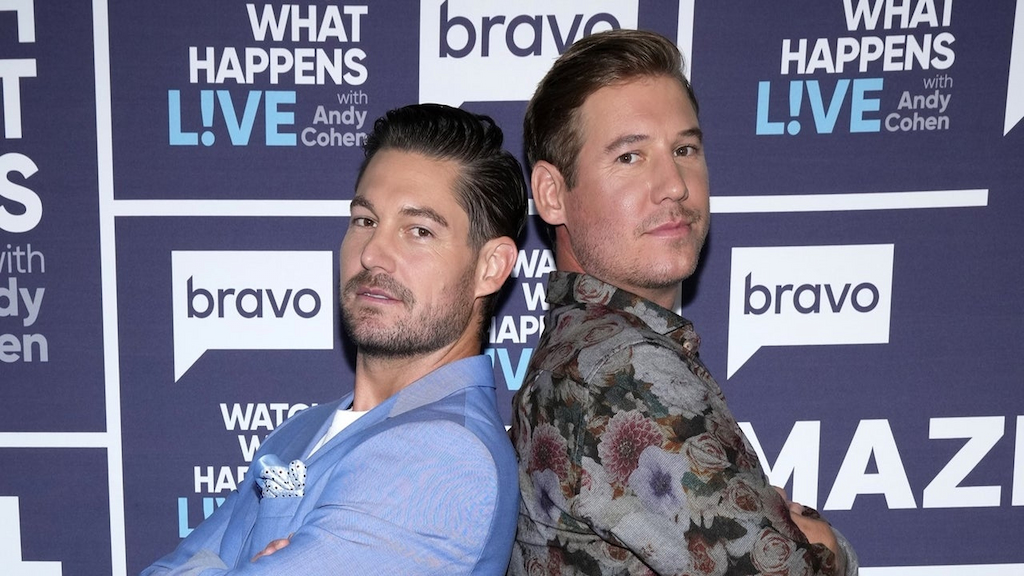 Craig Conover and Austen Kroll pose at Watch What Happens Live With Andy Cohen