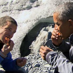 Watch President Barack Obama Eat 'Bloody' Salmon Leftovers on 'Running Wild With Bear Grylls'
