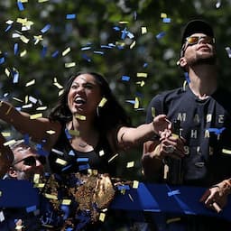 Steph Curry's Adorable Daughters Riley and Ryan Steal the Show at Warriors Championship Parade