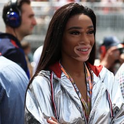 Model Winnie Harlow Accidentally Waves the Checkered Flag at the Grand Prix a Lap Early