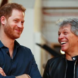 Prince Harry Meets Jon Bon Jovi at Abbey Road Studios in London