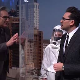 Dan Levy Gets Surprise Support From Dad Eugene Levy in 'SNL' Debut