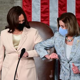 Kamala Harris and Nancy Pelosi Have Historic Moment During Joint Session