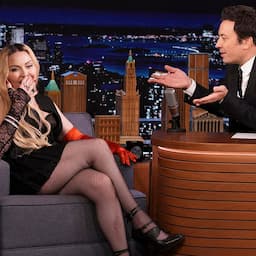 Madonna Climbs on Jimmy Fallon's Desk and Flashes Audience 
