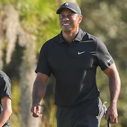 Tiger Woods Practices With Son Charlie Ahead of His Golf Return: Pics