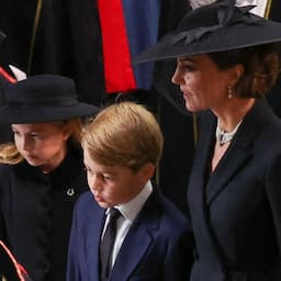 Prince George and Princess Charlotte Attend Queen's Funeral