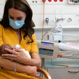 Kate Middleton Visits Maternity Hospital and Holds Newborn Baby
