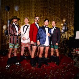 The Backstreet Boys Get in the Holiday Spirit -- in Their Underwear