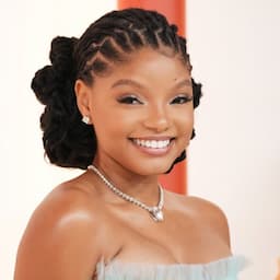 Halle Bailey Makes a Splash at 2023 Oscars in Sheer Blue Gown 