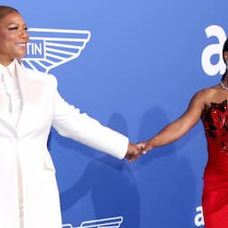 Queen Latifah Holds Hands With Eboni Nichols on amfAR Gala Carpet