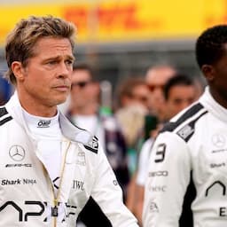 Brad Pitt Joins F1 Drivers at British Grand Prix -- See the Pics
