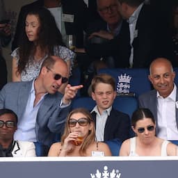 Prince George Joins Prince William During Outing at Cricket Match