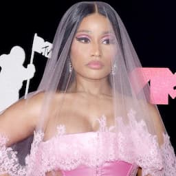 Nicki Minaj Stuns in Romantic Lace Pink Look With Veil at MTV VMAs