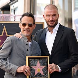 Marc Anthony Reacts to David Beckham's Walk of Fame Ceremony Surprise