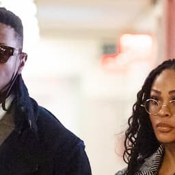 Jonathan Majors Brings a Bible and Meagan Good to Day 1 of Trial