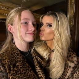 Jessica Simpson Twins With Daughter Maxwell in Leopard Print Looks