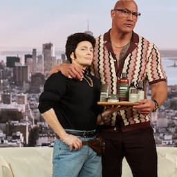 Drew Barrymore Surprises Dwayne Johnson With One of His Iconic Looks