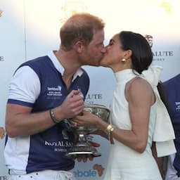 Prince Harry and Meghan Markle Share a Kiss at Charity Polo Match