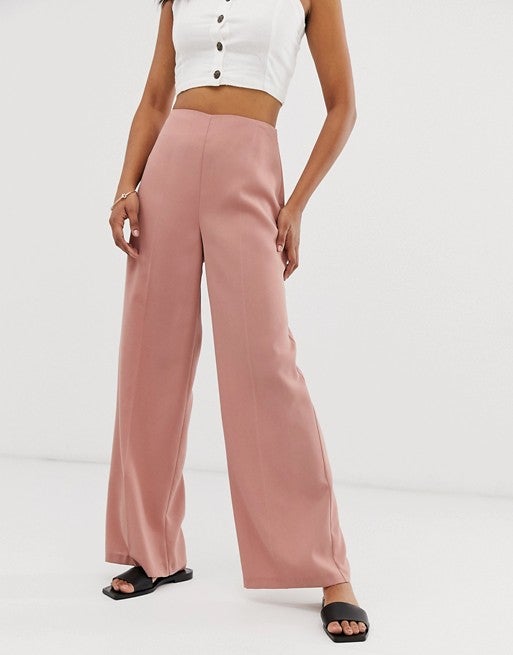 ASOS Wide Leg Pants with Clean High Waist