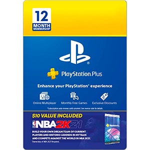 PlayStation Plus 12-Month Membership Card