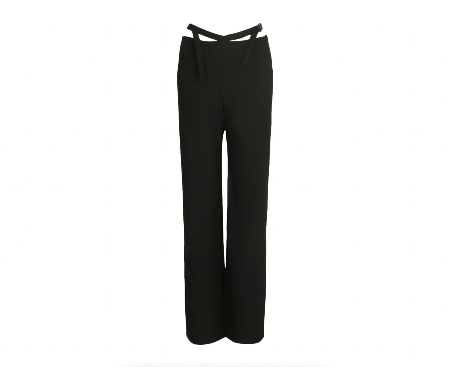 boohoo x Madison Beer Strap Detail Tailored Trousers