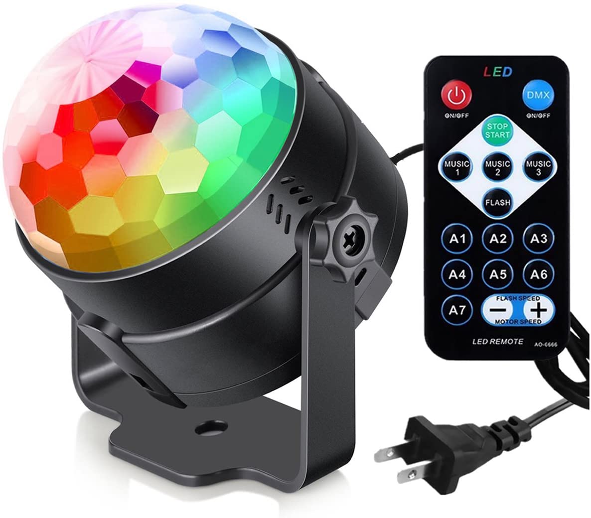 Sound Activated Party Lights with Remote Control Dj