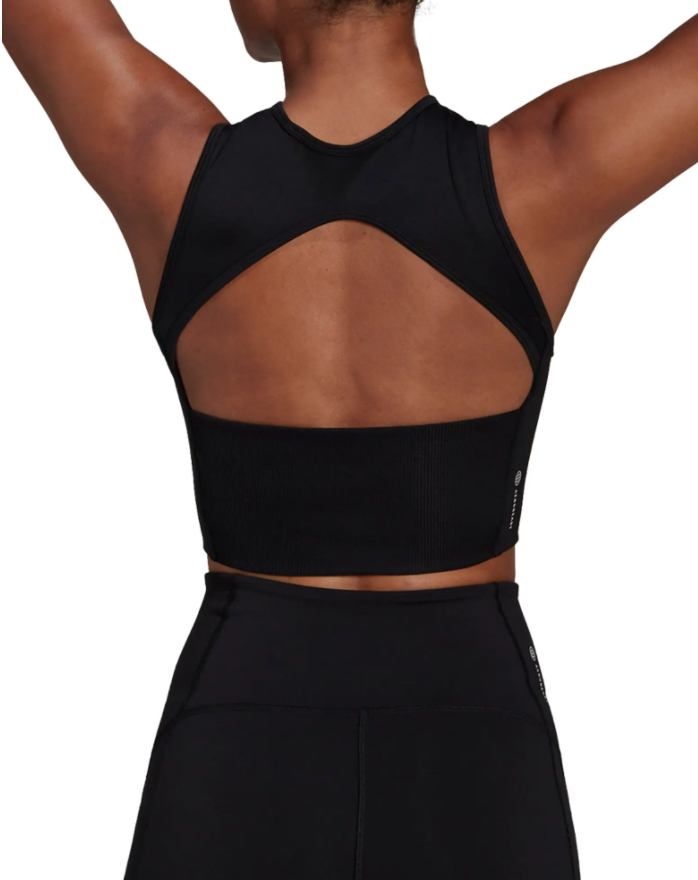 Adidas Hyperglam Recycled Blend Training Crop Top