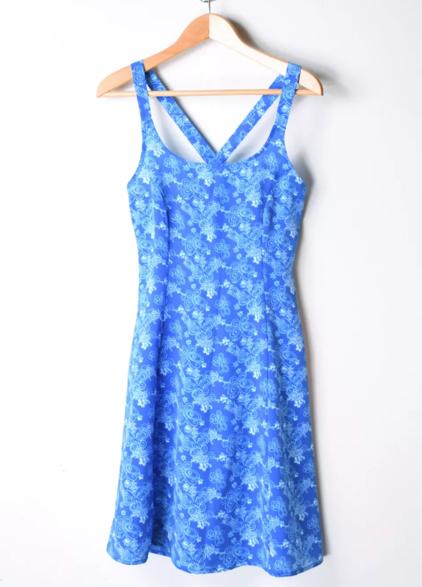 Urban Outfitters Vintage Y2K Blue Butterflies Printed Mini Dress