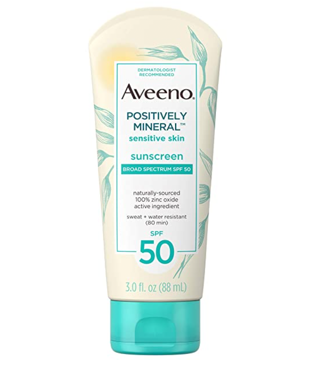 Aveeno Positively Mineral Sensitive Skin Daily Sunscreen Lotion