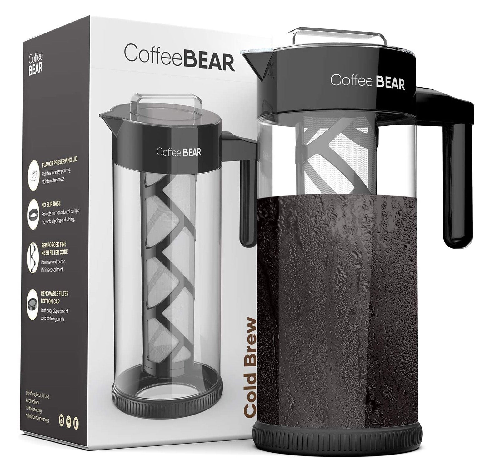Coffee Bear Cold Brew Coffee Maker and Tea Brewer