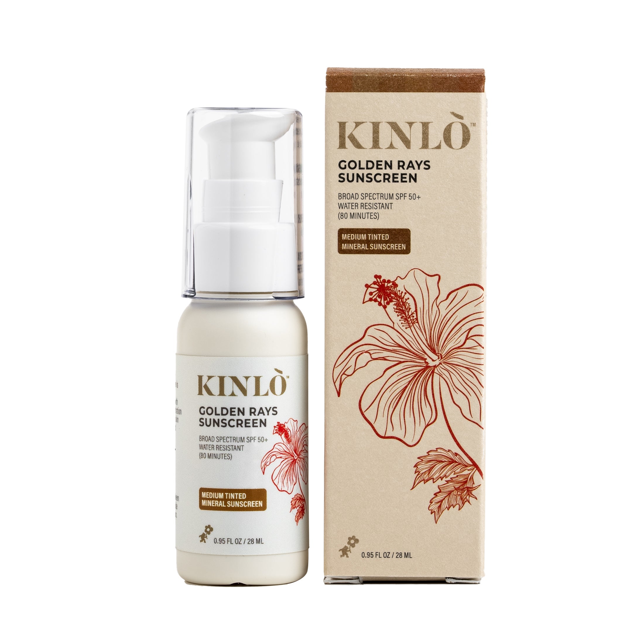 KINLO Golden Rays Tinted Sunscreen SPF 50