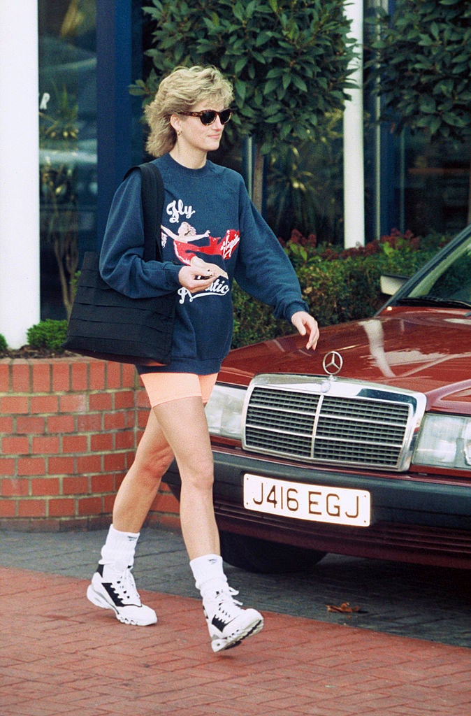 Princess Diana in Bike Shorts