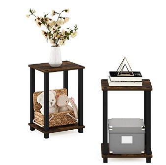 Furinno Simplistic End Table, 2-Pack