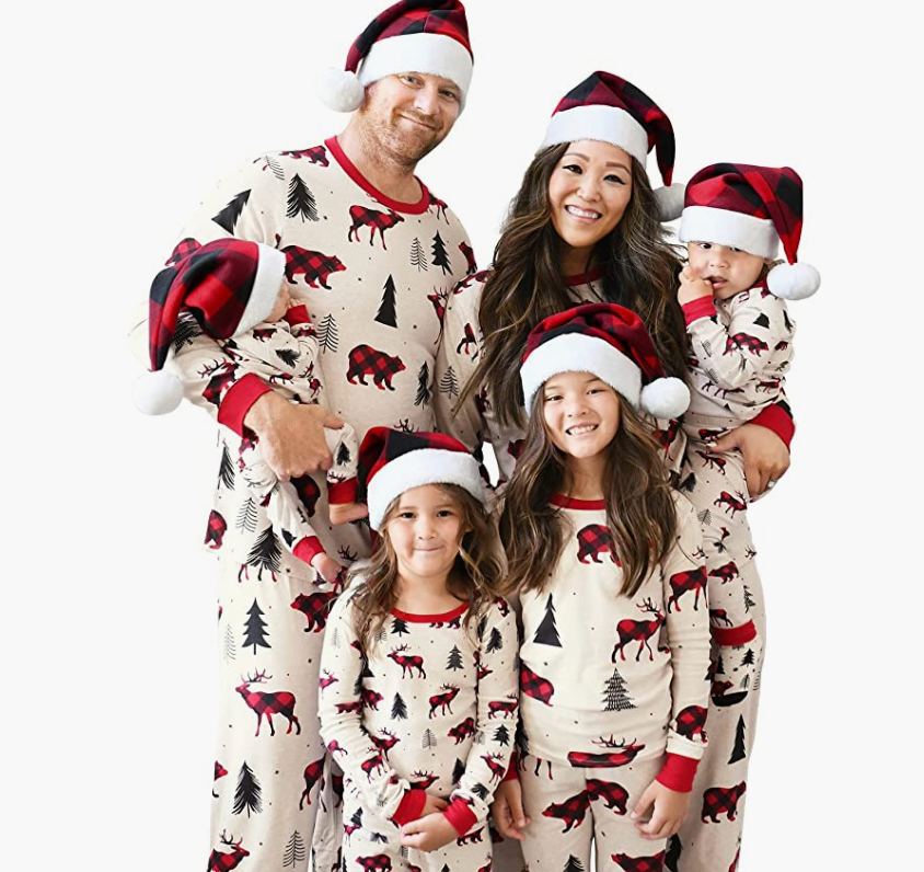 Matching Christmas Holiday Pajamas Sets - Buffalo Bear