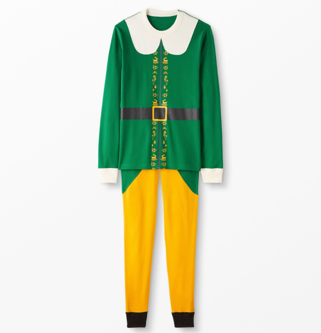 Adult Warner Bros Elf Character Long John Pajama Set