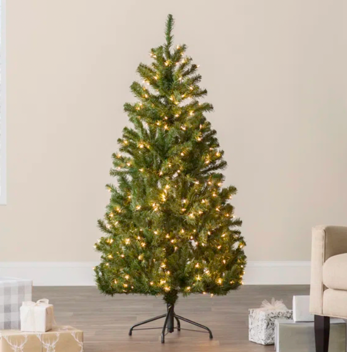 Norwood Fir Lighted Artificial Spruce Christmas Tree