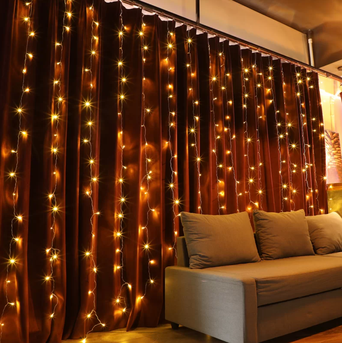 320 Light Curtain String Lights