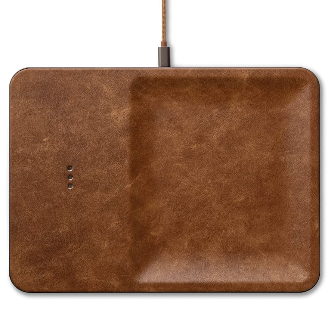Courant Italian Leather Wireless Charging Station