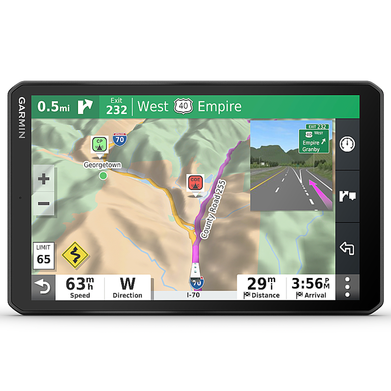 RV GPS Navigator with Map Updates, Bluetooth, and WiFi