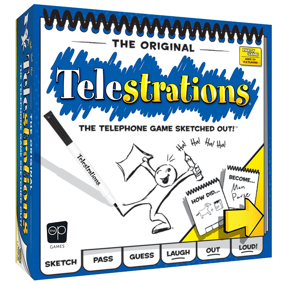 USAopoly Telestrations Original Family Board Game