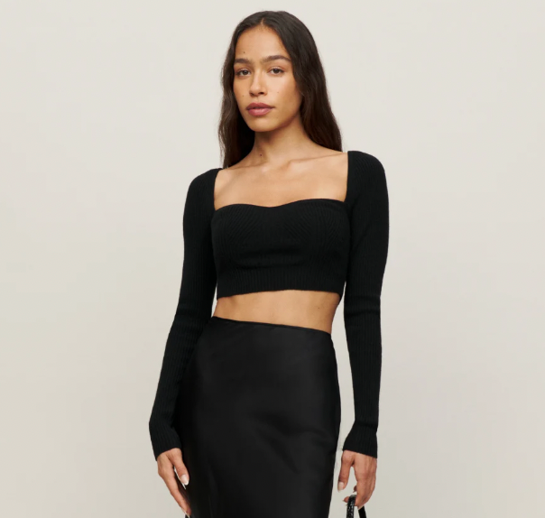 Aries Cropped Cashmere Sweater