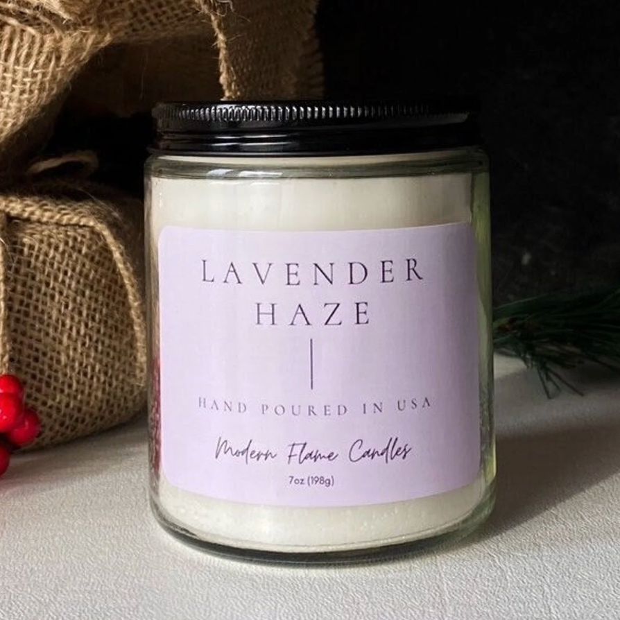 ModernFlameShop Lavender Haze Candle