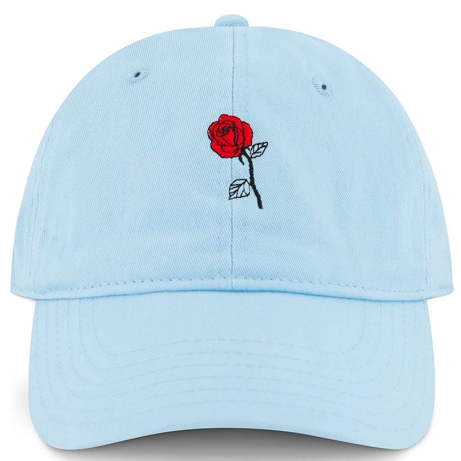 Concept One Beauty and The Beast Embroidered Rose Cap