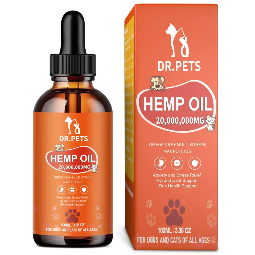 Pets Purist Max Potency Hemp Oil for Dogs & Cats