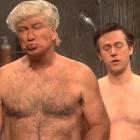 Alec Baldwin as Donald Trump and Alex Moffat as Paul Manafort on New 'Saturday Night Live' Cold Open